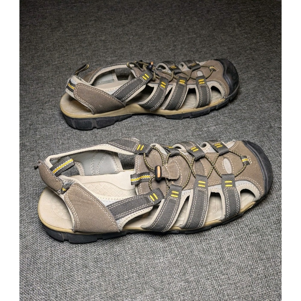 Croft & Barrow Men's Hiking Sandals Size 13 gray Ortholite Comfortable Shoes